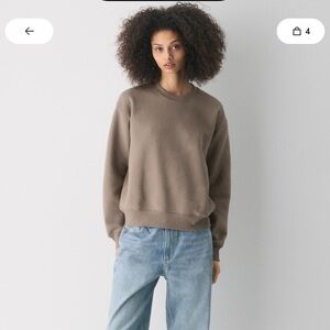 Aritzia Taupe Crewneck Sweatshirt